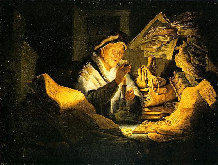 Rembrandt Peale Money Changer France oil painting art